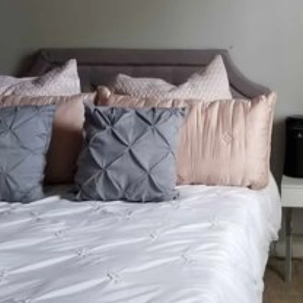 West Elm Soft Pink Pillowcases